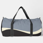 Sac De Sport Vagues simples 2 en noir, gris et crème (Recto)