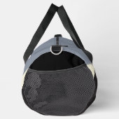 Sac De Sport Vagues simples 2 en noir, gris et crème (Droite)