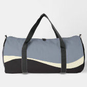 Sac De Sport Vagues simples 2 en noir, gris et crème (Verso)