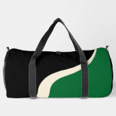 Sac De Sport Vagues simples 3 en vert, crème et noir (Verso)