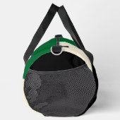 Sac De Sport Vagues simples 4 en vert, crème et noir (Droite)