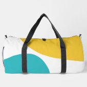 Sac De Sport Vagues simples 4 - Turquoise et Jaune (Verso)