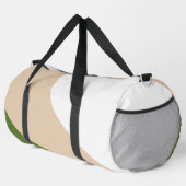 Sac De Sport Vagues simples - Blanc, Sable et Palm Vert (Coin droit)