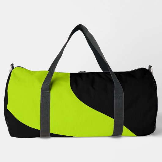 Sac De Sport Vagues simples en vert citron (Recto)