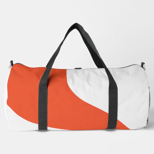 Sac De Sport Vagues simples - orange et blanc (Recto)