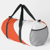Sac De Sport Vagues simples - orange et blanc (Coin droit)