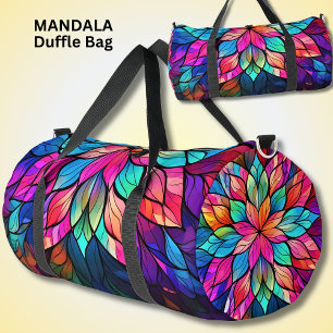 Sac De Sport Verre Mandala Rose Aqua Coloré Clair
