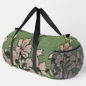 Sac De Sport Vert à Fleurs Roses (Coin droit)