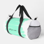 Sac De Sport Vert aquarelle ajouter nom message texte lancer (Coin droit)