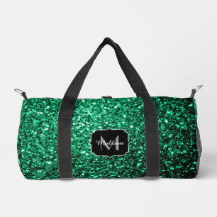 Sac De Sport Vert émeraude faux paillettes scintillent Monogram
