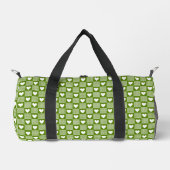Sac De Sport Vert Gingembre Patchwork Cœur Carreaux (Recto)