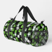 Sac De Sport Vert noir blanc Motif tendance (Coin droit)