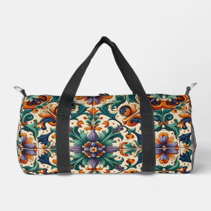 Sac De Sport Vert orange violet portugais Azulejos Carreaux Art