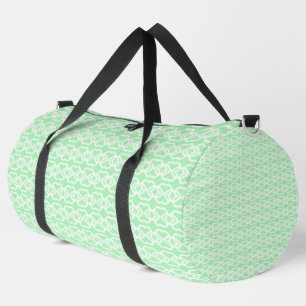 Sac De Sport Vert pastel avec motif de clôture blanc sur