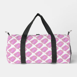 Sac De Sport Veste Rose Gymnase Athlète Carry Sur Voyage Blanc