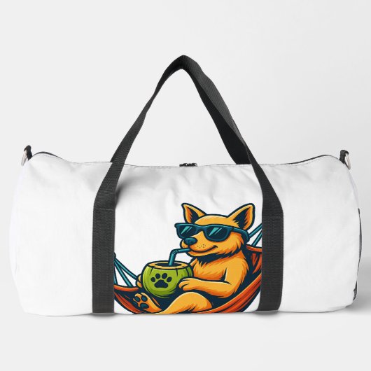 Sac De Sport Vibes de chiot tropical (Recto)