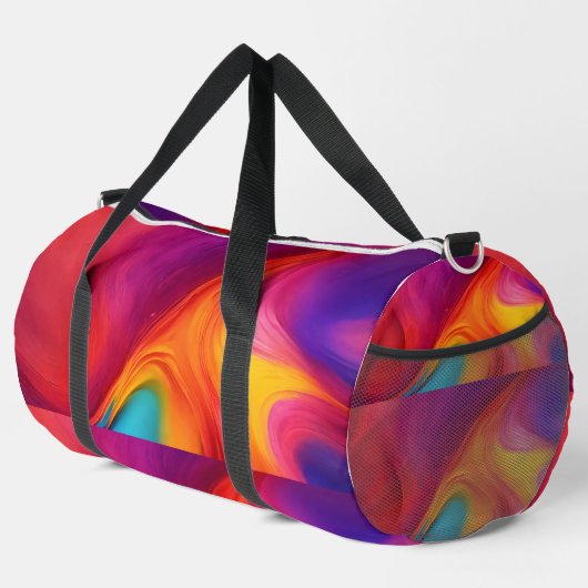 Sac De Sport "Vibrant Gradient Splash Bag Texture : (Coin droit)
