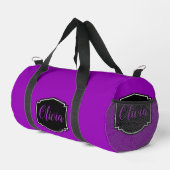 Sac De Sport Vibrant, Gras Fuchsia Purple Personnalisé (Coin droit)
