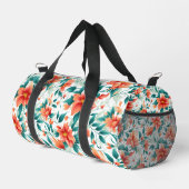 Sac De Sport Vibrant Orange Floral Garden Pattern - Elegant Tea (Coin droit)