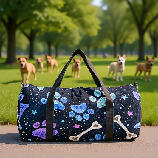 Sac De Sport Vibrant Paw Print Travel 