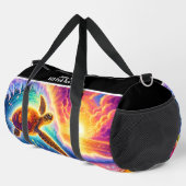 Sac De Sport Vibrant Sunset Turtle Travel Monogram Personalize (Coin droit)