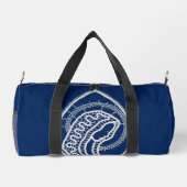 Sac De Sport Vierge Marie, dentelle blanche, bleu marine (Verso)
