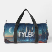 Sac De Sport Ville de science-fiction dans l'espace  (Verso)