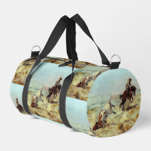 Sac De Sport Vintage Western Cowboy Roping Steer Necktie