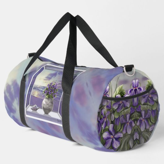 Sac De Sport violettes dans un bocal de lune (Coin droit)