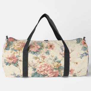 Sac De Sport Voyage Fleurs Vintage