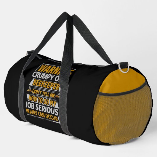Sac De Sport Warning Crumpy Old Beekeeper (Coin droit)