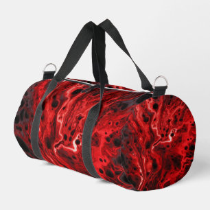 Sac De Sport Weekender Tourbillons Abstraits Rouge Noir