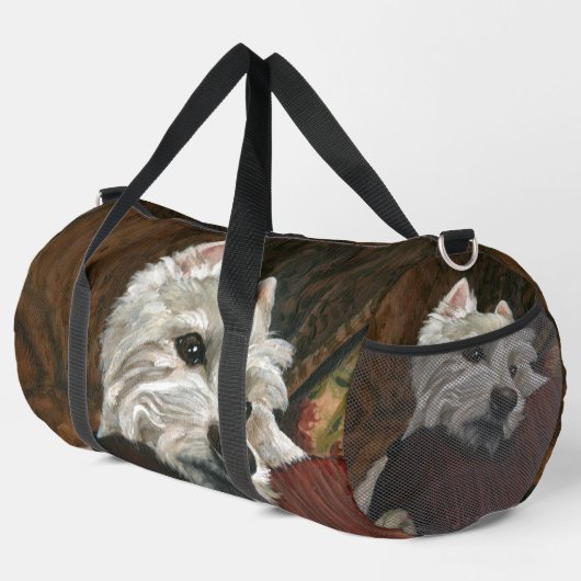 Sac De Sport Westie sur canapé (Coin droit)