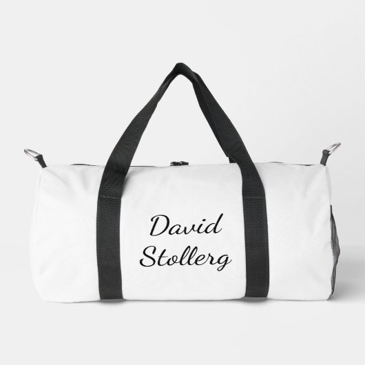 Sac De Sport White & Black Stylish (Recto)