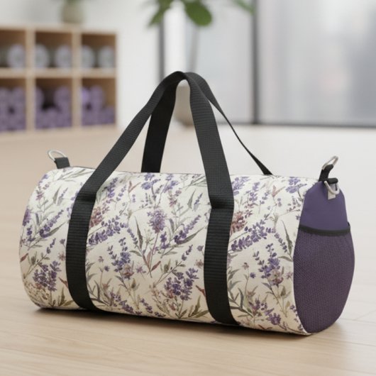 Sac De Sport Wildflower Lavender Boho Botanical Floral