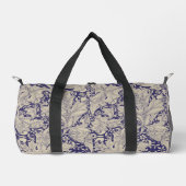 Sac De Sport William Morris Wallflower bleu damas floral (Recto)