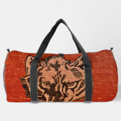 Sac De Sport Wolf Head on Red (Verso)