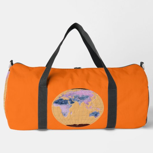 Sac De Sport World Map Orange - (Recto)