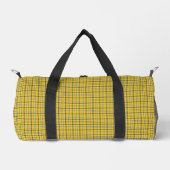 Sac De Sport Yellow Blue Plaid Classic Pattern Retro (Recto)