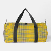 Sac De Sport Yellow Blue Plaid Classic Pattern Retro (Verso)