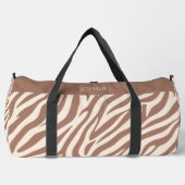 Sac De Sport Zebra Print-Mocha Mousse (Recto)