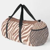 Sac De Sport Zebra Print-Mocha Mousse (Coin droit)