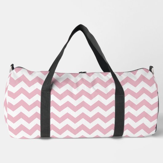 Sac De Sport Zigzag rose, Chevron rose, Motif géométrique (Recto)