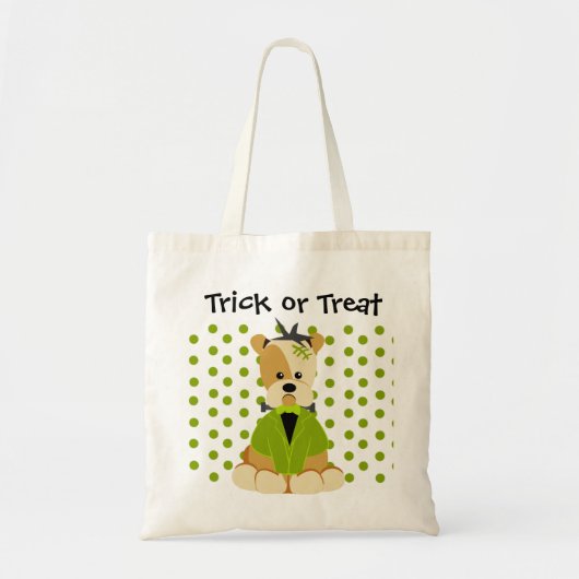 Sac de sucrerie de Halloween - chien de Bruno (Devant)