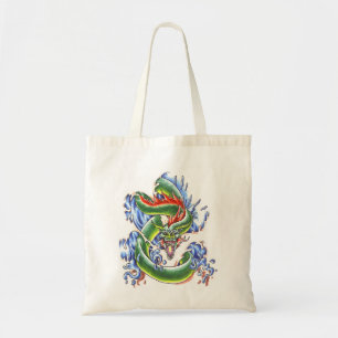 Sac de tatouage de dragon d'eau verte Cool