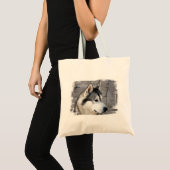Sac de toile de photo de Malamute petit (Devant (produit))