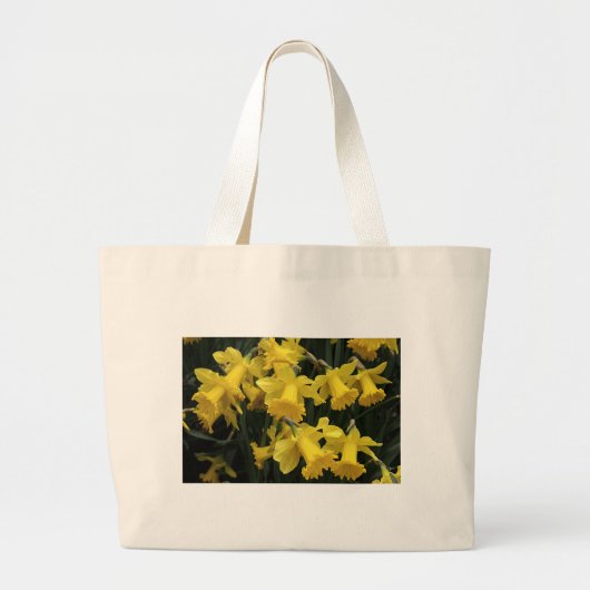 Sac de toile, "jonquilles " (Devant)