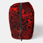 Sac de toilette à monogramme rouge vibrant (Droite)