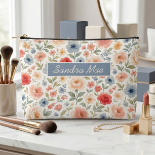 Sac de Toilette à Motif Floral Élégant et Chic