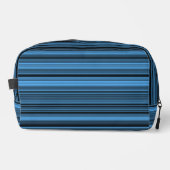 Sac de toilette à rayures bleues noires (Recto)